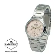 Casio Ladies' Standard Analog S.Steel Band Watch LTPV300D-4A LTP-V300D-4A