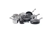 RACO Kitchen Essentials Nonstick/Stainless Steel Induction 9 Piece Cookware Set