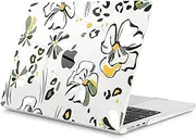 Mektron Compatible with M4 MacBook Air 15 inch Case 2025 A3241 2024 2023 M3 A3114 A2941 M2 Liquid Retina Display Touch ID, Plastic Hard Case & Keyboard Skin & Screen Protector - Abstract Floral C346