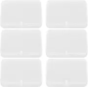 CORHAD 6Pcs Plastic Storage Boxes for Card Holder Containers and Lightweight for Daily Use