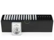 25 BCW Silver Morgan Coin Holder Display Slab w/ Storage Box + INSERTS 38.1mm