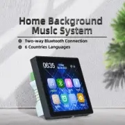 Bluetooth Wall Amplifier Touch Screen 2-4 Channel Stereo Amp Module Home Theater