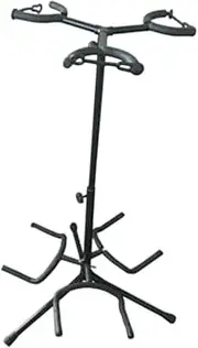 Oshhni Guitar Display Rack Three Heads Portable Thick Cello Holder Adjustable Height for Banjo Ukulele Classical Guitar Folk Guitar