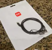 Monoprice 3ft Lightning to USB Cable MFi-Certified NEW SEALED Black