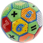 Kisangel Colorful Educational Soccer Ball for Inflatable Football with Numbers and Shapes Indoor and Outdoor for Early Learning and Cognitive Development