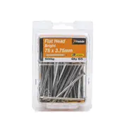 Paslode 75 x 3.75mm 500g Bright Steel Flat Head Nails - 65 Pack