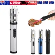 Outdoor Windproof Straight Flame Lighter Cool Straight Torch Lighter with Switch