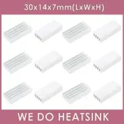 30x14x7mm With or Without Tape Silver Heatsink Cooler Radiator DIP IC Chip