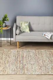 Rug Culture Multi Handmade Wool Scandi Flatwoven Rug
