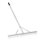 Landscape Rake Leaf Rake Aluminum Alloy Weeding Lake Loosening Soil Telescopic