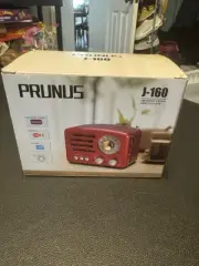 New Prunus J-160 Portable Transistor Radio AM FM Small Retro Radio (Red)