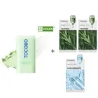 [K-beauty + Free gift] 1x TOCOVO Cica Sun Stick + 3x MEDIHEAL Masks