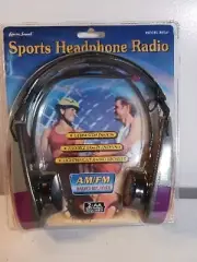 Lenoxx AM/FM Walkman Sports Radio Headphones Flexible Antenna NEW NIP VINTAGE