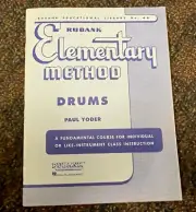 Rubank Elementary Method for Drums Beginner Music Lessons Studies Solos Book