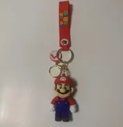 New Super Mario Bros 3D Rubber Keychain with Vibrant Strap