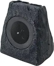 uuffoo Rock Speaker Outdoor Waterproof Solar & USB Charging with RGB Colors Solar Bluetooth Speaker Bluetooth 5.0 Outdoor Rock Speaker for Party Patio Pool Deck Yard Garden and Home (Black 1 Pack)