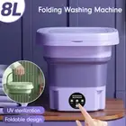 8L Clothes Mini Washing Machine Washer Low Noise for Newborn Rags/Sock/Underwear