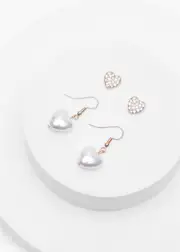 [Taking Shape] Taking Shape Heart Earring Set in Multi - Women's Accessories Multi