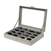 8-Slots Sunglasses Case Organizer, Eyeglass Glasses Display Holder Collector,...