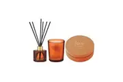 Tempa Luna Salted Caramel Candle Reed Diffuser Scent Home Fragrance Decor Set
