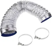 100mm Double-layer Aluminum Foil Air Duct Fire-proof High Ventilation Exhaust Duct