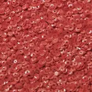 4mm Cup Sequins Coral Red Opaque Made in USA