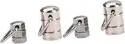 SAFIGLE Sets Banjo Hook Button Metal Strap Lock Guitar Strap Locks and Buttons Set Solid Iron Material for Banjo and Acoustic Guitar Pcs