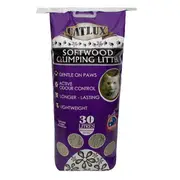 Catlux Softwood Clumping Cat Litter 30L