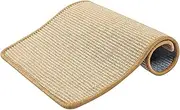 Cat Scratcher Mat, Natural Sisal Cat Scratch Mats, Horizontal Cat Floor Scratching Pad Rug, Protect Carpets and Sofas (Nature Rectangle 30x40cm)