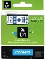 Dymo D1 Label Cassette 12mmx7m (SD45014) - Blue on White