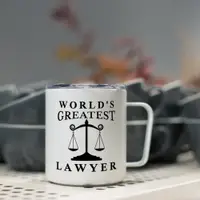 在飛比找ETMall東森購物網優惠-風騷律師最棒的律師不銹鋼保溫咖啡杯馬克杯子帶蓋法律禮物男女
