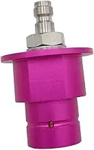 8mm CO2 Connector for Soda Machines - Male Quick Disconnect Fitting, Violet