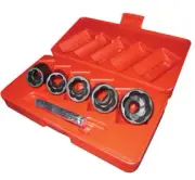 Access Tools 1/2" Dr Damaged Lug Nut and Lock Remover Twist Socket Set #EO