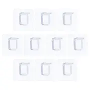 12 Pcs Adhesive Shelf Bracket,7x7 Punch Free Reinforced Shelf Support Pegs