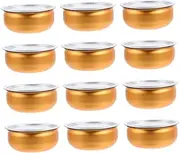 Pcs Metal Round Tins Empty Aluminum Jars for DIY Candles Cosmetics Tea Storage Jar Wax Seal Suitable for Travel