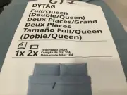 IKEA DYTAG DYTÅG Duvet cover and pillowcases BLUE FULL/QUEEN (Double/Queen) NEW