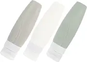 SHERCHPRY 3pcs Leakproof Silicone Travel Bottles for Toiletries Portable Lotion Containers for Shampoo Compact and Easy to Squeeze for Travel and Gym