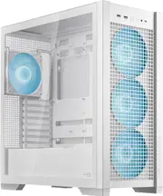 TUF TUF Gaming GT302 ARGB Gaming Computer Case - EATX, ATX Motherboard Supported - Mid-tower - Tempered Glass, Mesh, ABS Plastic, Steel - White - 7 x