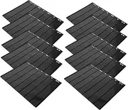SEWACC Stamps Holder 10 Sheets Stamp Album Pages Black Back for Stamp Collecting Sulies