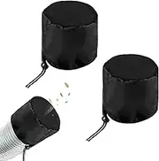 Pack of 2 Tent Ventilation Cover Grow Tent Ventilation Cover Mesh Sieve Grow Tent Accessories with Elastic Band Accessories (15 cm / 5.9 Inch) Grow Tents Ventilation Cover for Indoor Greenhouse Black