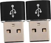 HOMSFOU 2pcs Card Reader Convenient Adapter to c Adapter Micro to c Adapter to -c C Male to a Adapter Type-c to Reader Adapter Dual Adapter Black Aluminum Alloy