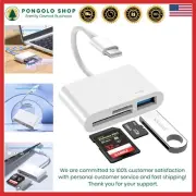 Premium USB C SD Card Reader - Supports iPhone 15, iPad Pro, and Samsung Galaxy