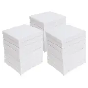 Mini Canvas Panels 6 x 6 inch Pack of 24, Cotton Pre-Stretched Small Canvas B...