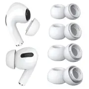 4 Pairs Replacement Earbud Tips for AirPods Pro Silicone Tips XS/S/M/L - White