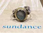 NWT Sundance Catalog Silver Labradorite Pearl “Show Of Variety” Ring Size 5