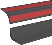 3 Meters Black Silicone Shower Tray Sealing Strip,Bath Sink Edging Edge Seal Trim,Caulk Strip,Wet Room Floor Threshold Water Barrier Retaining Strip,Bathtub,Countertop (Two Backing Adhesive)