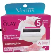 Gillette Venus Olay Razor Blades 4 Comfortglide Refills Cartridges Sugarberry