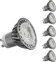 CY LED 3W MR16 GU10 LED Bulbs, 35W Halogen Bulbs Equivalent, 350lm,Cool White Dimmable, 6000K, 45°Beam Angle, Recessed Lighting, Track Lighting, LED Light Bulbs, Pack of 6 Units