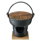 Ishigaki Sangyo Hearths Pot Stove Set " Irori NABE "with Stand16cm Japanese Made