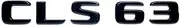 SCPCKZETZN Car Trunk Letters Logo Alphabet Badge Emblem Sticker Fit for Mercedes Fit for Benz CLS Class 56 63 CLS260 CLS300 CLS400 CLS350 C219 C257(B)